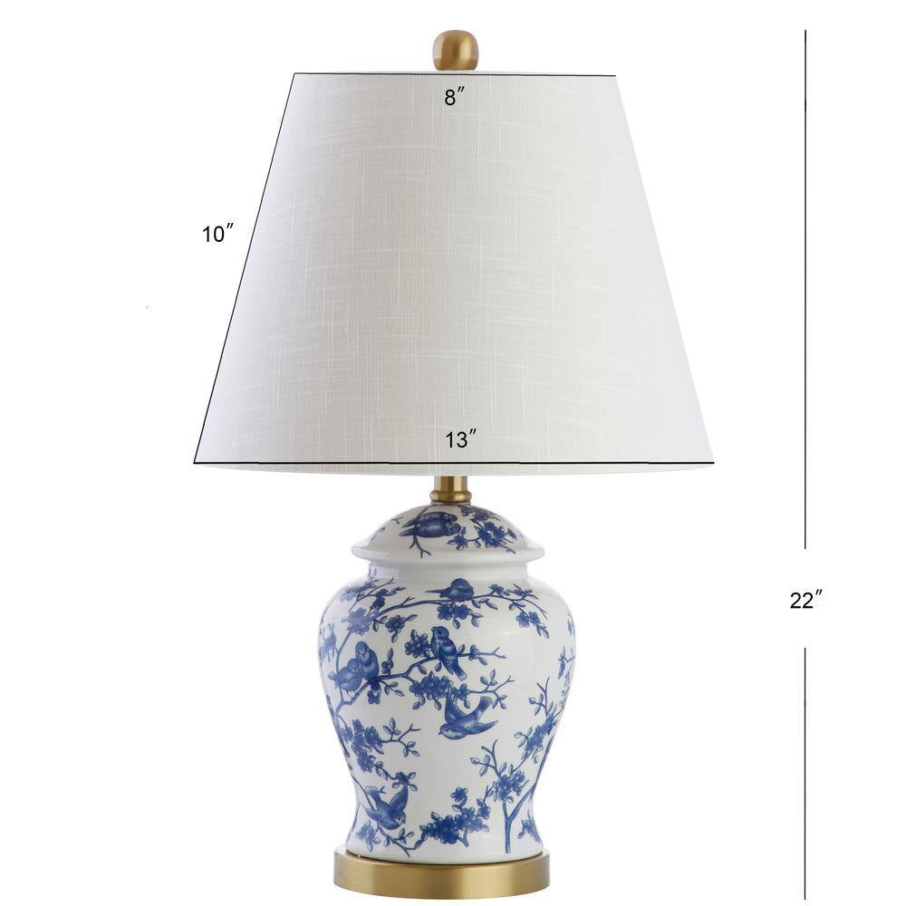 Penelope 22 In. Blue/White Chinoiserie Table Lamp