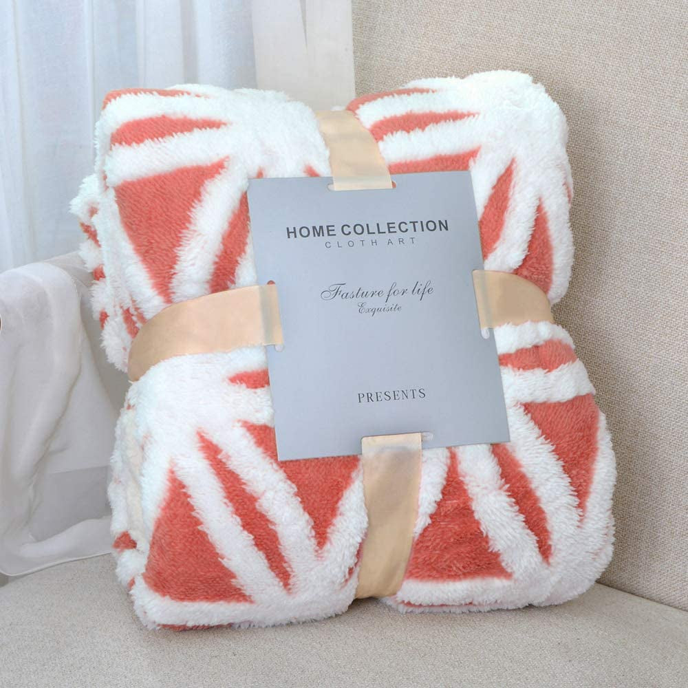 LOMAO Sherpa Fleece Blanket Fuzzy Soft Throw Blanket Dual Sided Blanket for Couch Sofa Bed (Navy, 90''X90'')