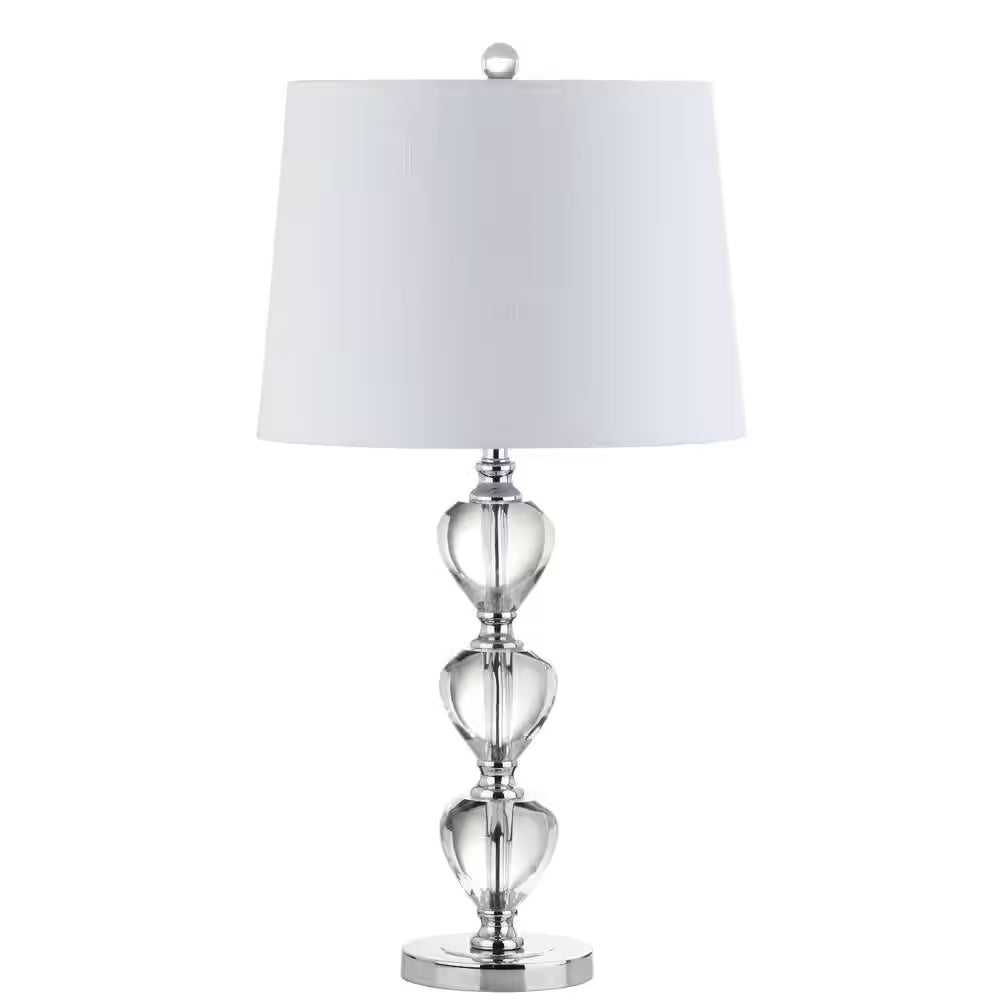 Cole 27 In. H Clear/Chrome Crystal Table Lamp