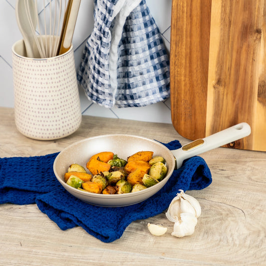 Granite Collection 8" Fry Pan Non-Stick - Taupe & Gold