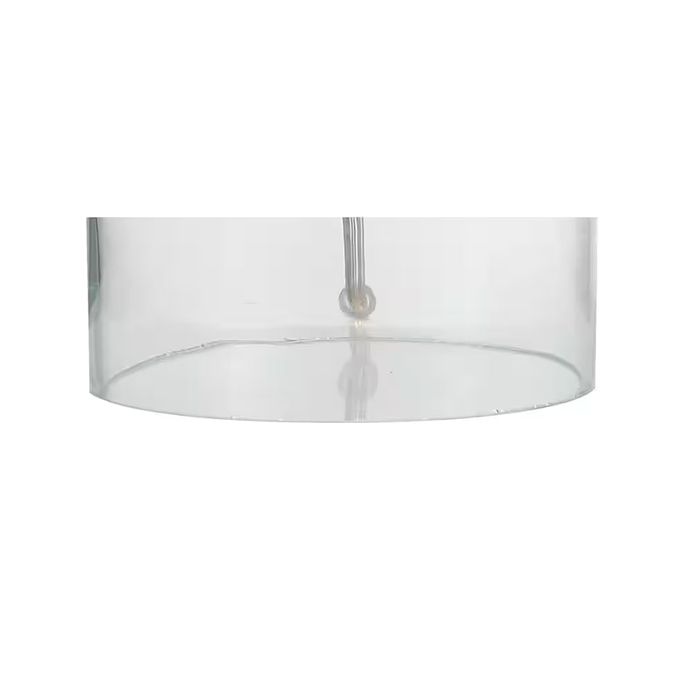 Gemma 19 In. Clear Glass Bell LED Table Lamp