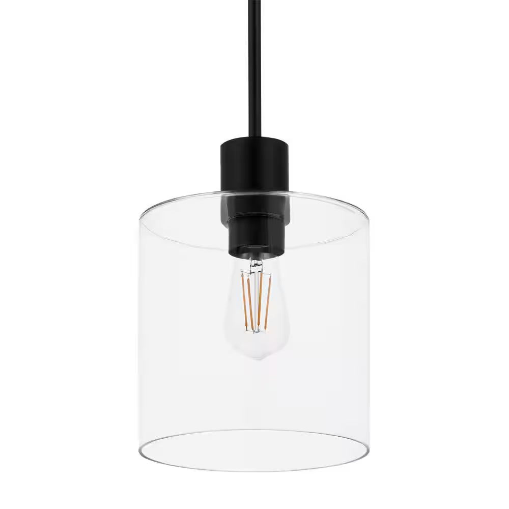 Sutton Place 1-Light Matte Black Pendant