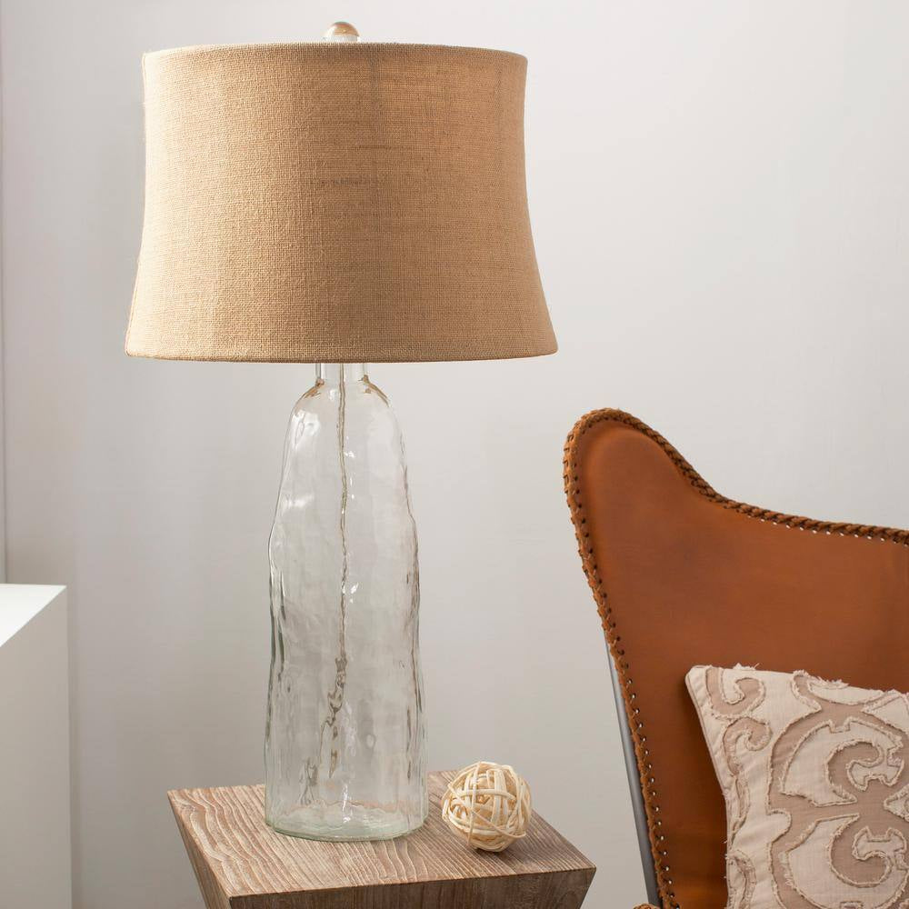 Marinette 33 In. Clear Glass Table Lamp