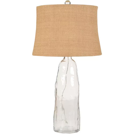Marinette 33 In. Clear Glass Table Lamp