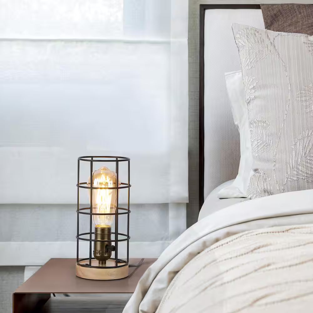 8.66 In. Black Architect Small Table Lamp