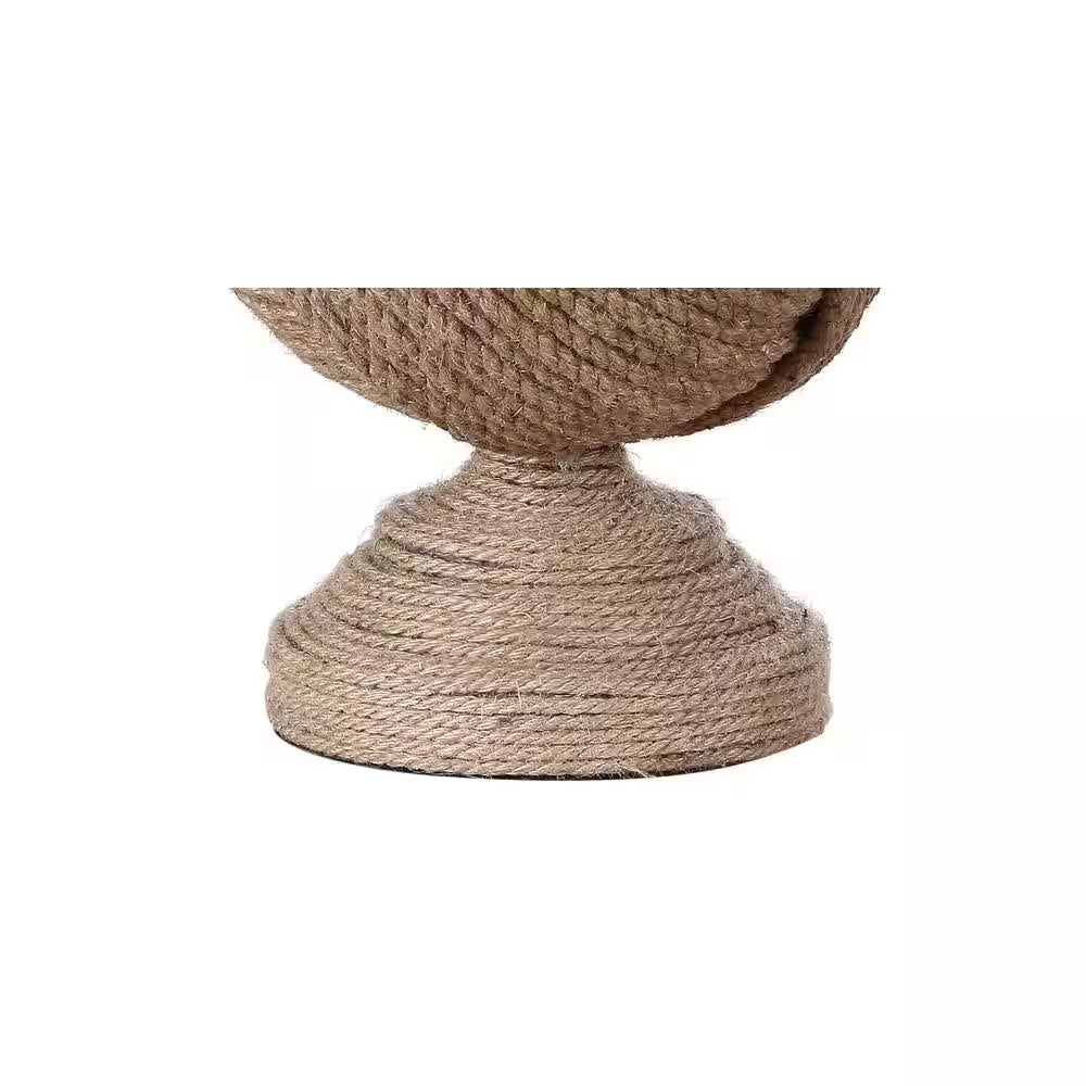 Monkey'S Fist 24 In. H Brown Knotted Rope Table Lamp