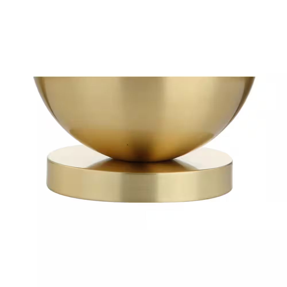 Carr 23.5 In. H White/Brass Ceramic/Metal Table Lamp