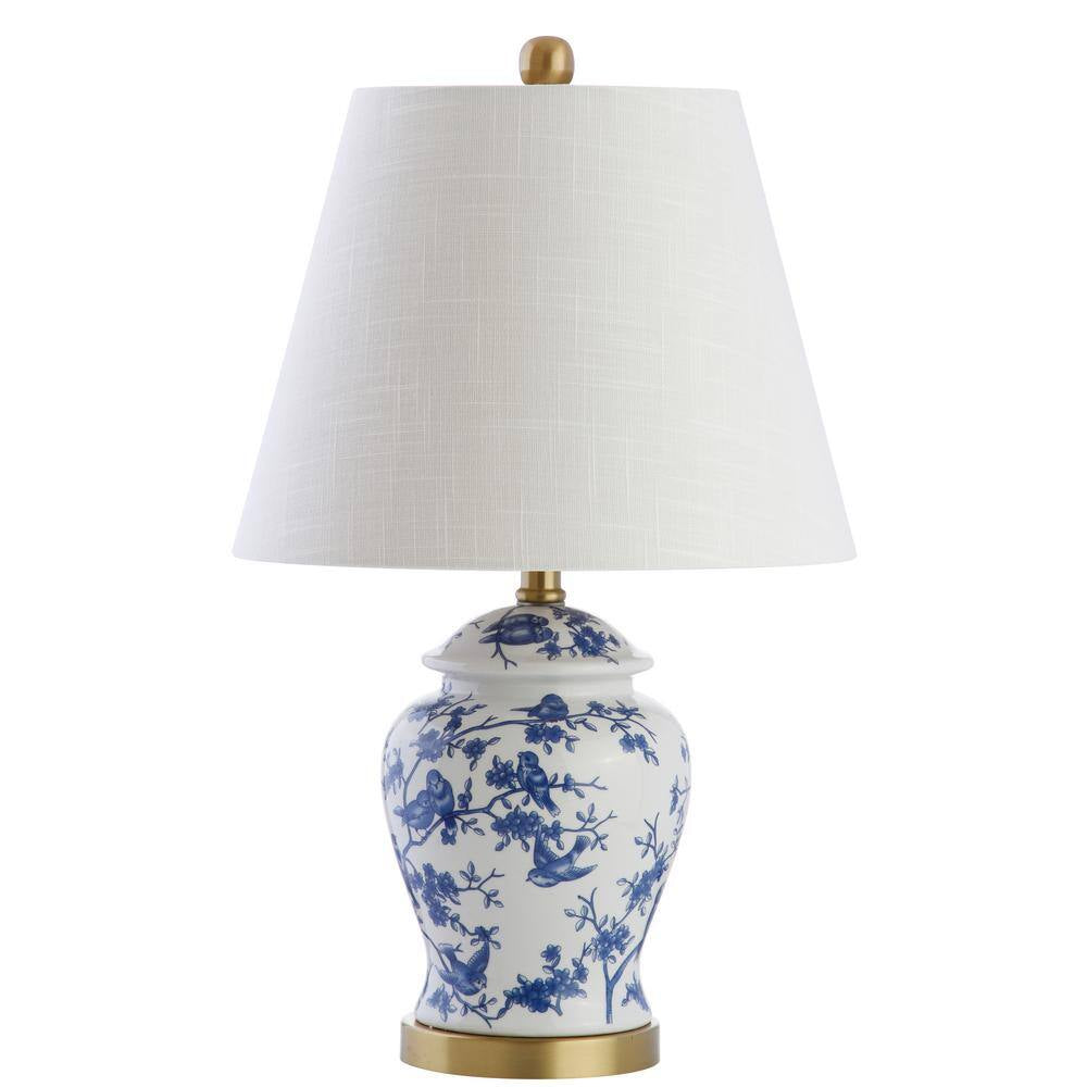 Penelope 22 In. Blue/White Chinoiserie Table Lamp