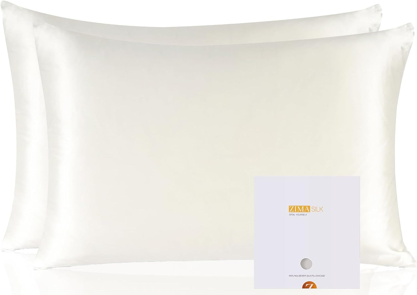 ZIMASILK 100% Pure Mulberry Silk Pillowcase for Hair and Skin Health, Soft and Smooth, Both Sides Premium Grade 6A Silk, 600 Thread Count, with Hidden Zipper, 1Pc (Queen 20''X30'', Taupe)