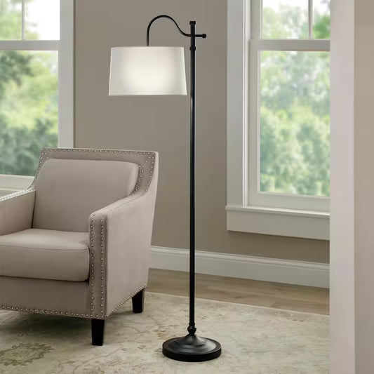 Carver 58 In. Black Downbridge Floor Lamp