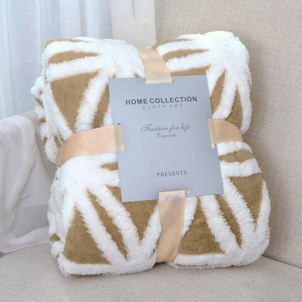 LOMAO Sherpa Fleece Blanket Fuzzy Soft Throw Blanket Dual Sided Blanket for Couch Sofa Bed (Navy, 90''X90'')