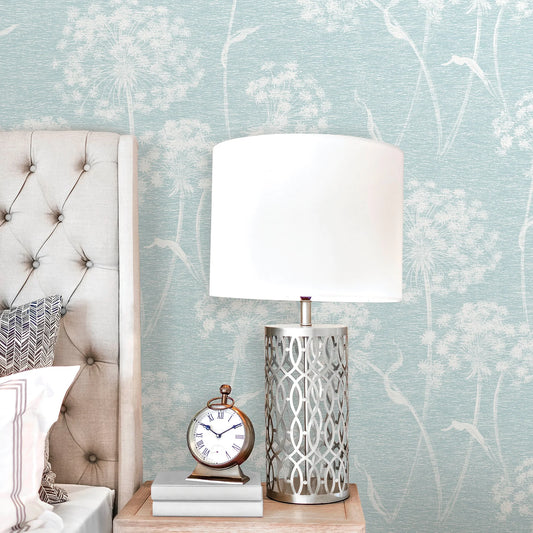 Garvey Taupe Dandelion Wallpaper