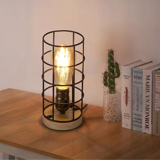 8.66 In. Black Architect Small Table Lamp