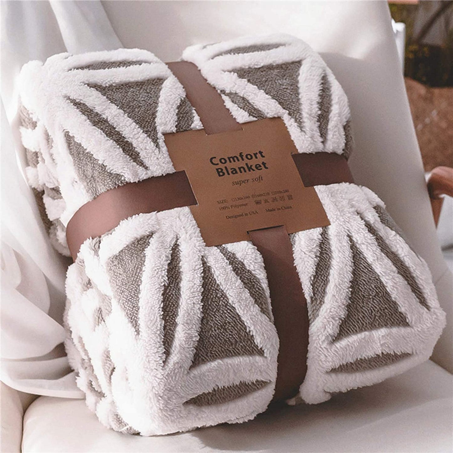 LOMAO Sherpa Fleece Blanket Fuzzy Soft Throw Blanket Dual Sided Blanket for Couch Sofa Bed (Navy, 90''X90'')