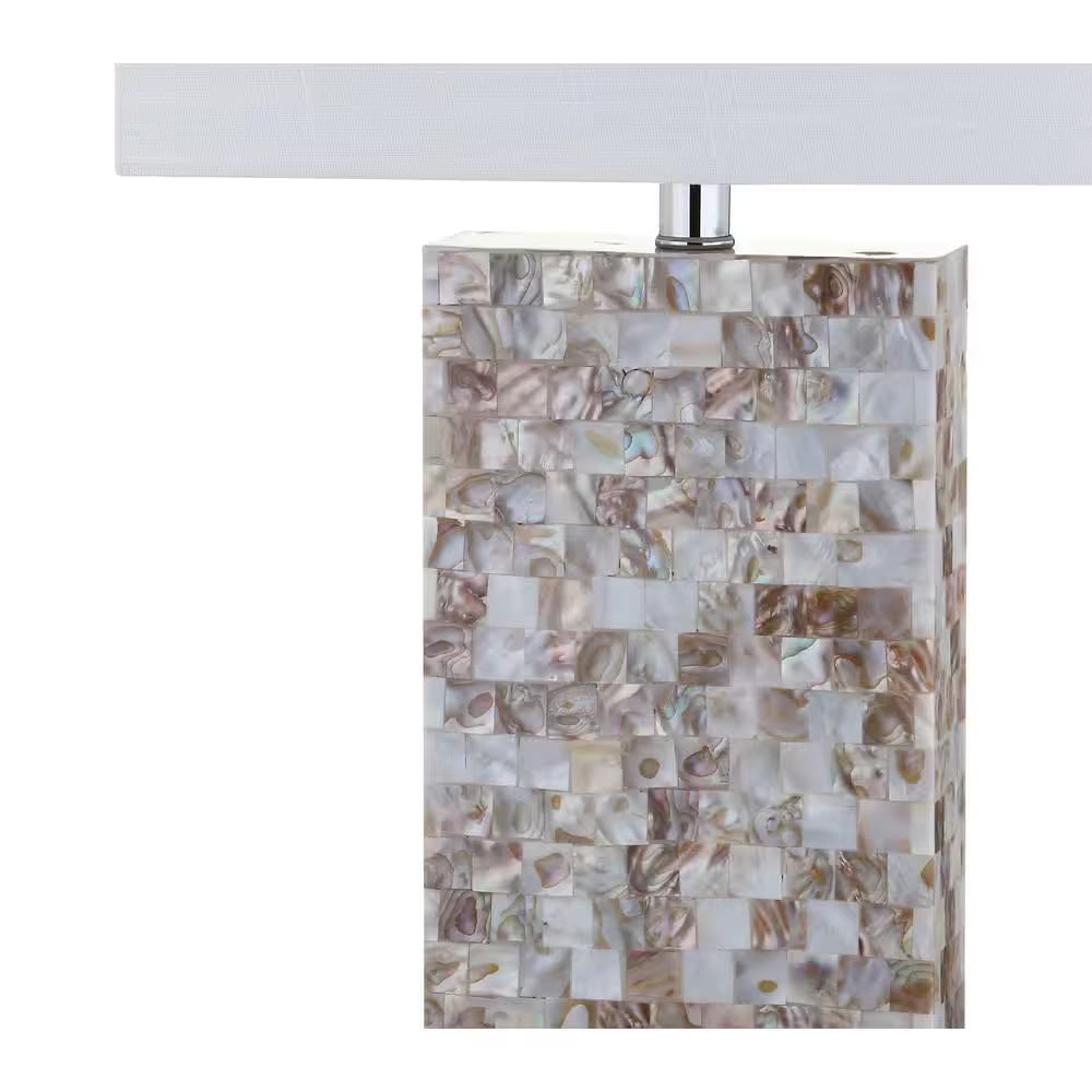Cannon 29 In. Natural/Clear Seashell and Crystal Table Lamp