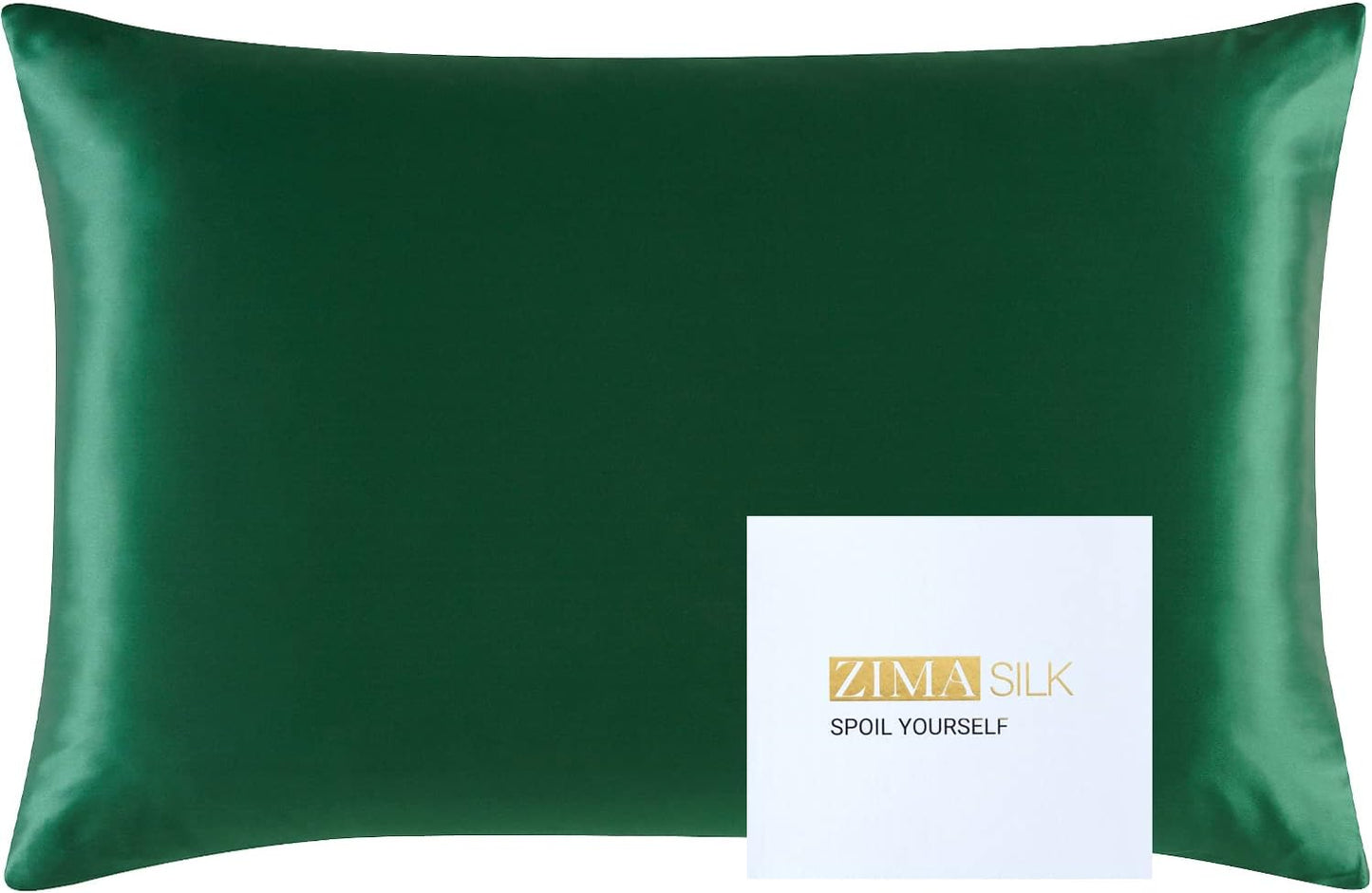 ZIMASILK 25 Momme 100% Pure Mulberry Silk Pillowcase for Hair and Skin Heath, Best Gift Choice, Highest Grade 6A Silk, 900 Thread Count, 1Pc (Standard 20''X26'', Taupe)