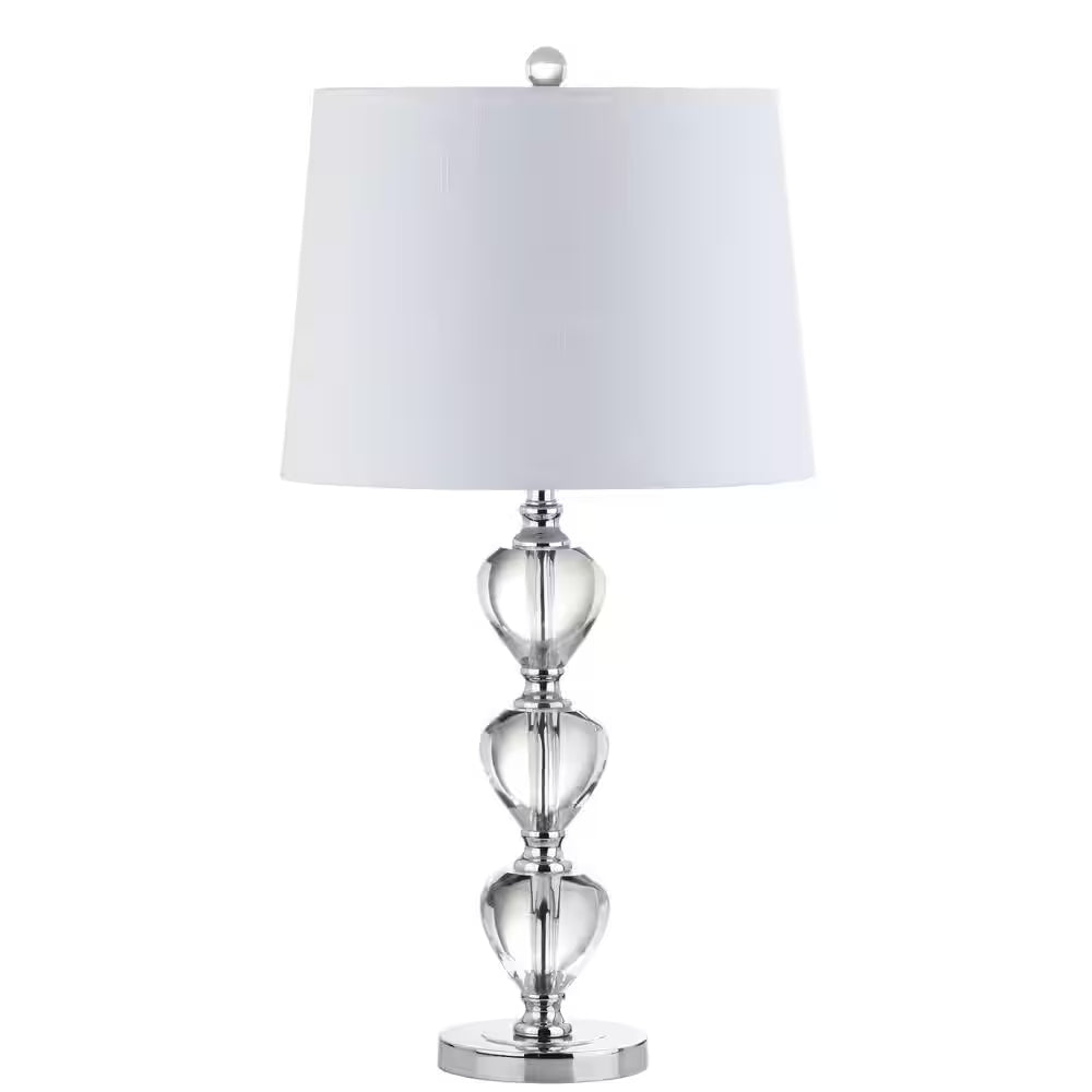 Cole 27 In. H Clear/Chrome Crystal Table Lamp