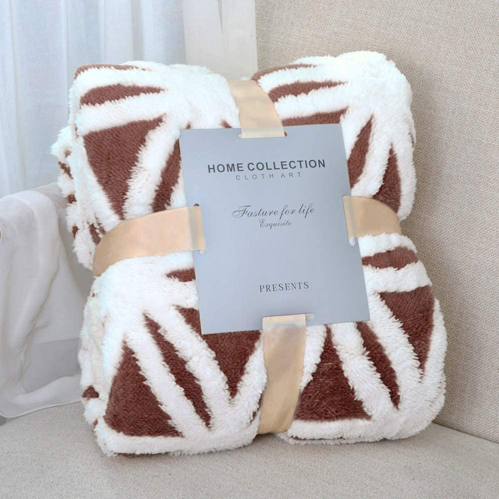 LOMAO Sherpa Fleece Blanket Fuzzy Soft Throw Blanket Dual Sided Blanket for Couch Sofa Bed (Navy, 90''X90'')