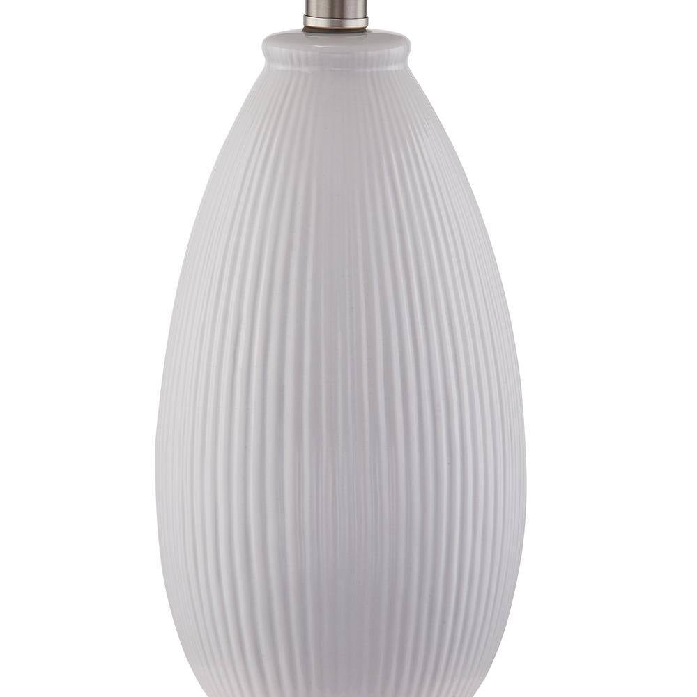 Sacramento 22 .25 In. White Ceramic Dimmable Table Lamp with White Shade (Set of 2)